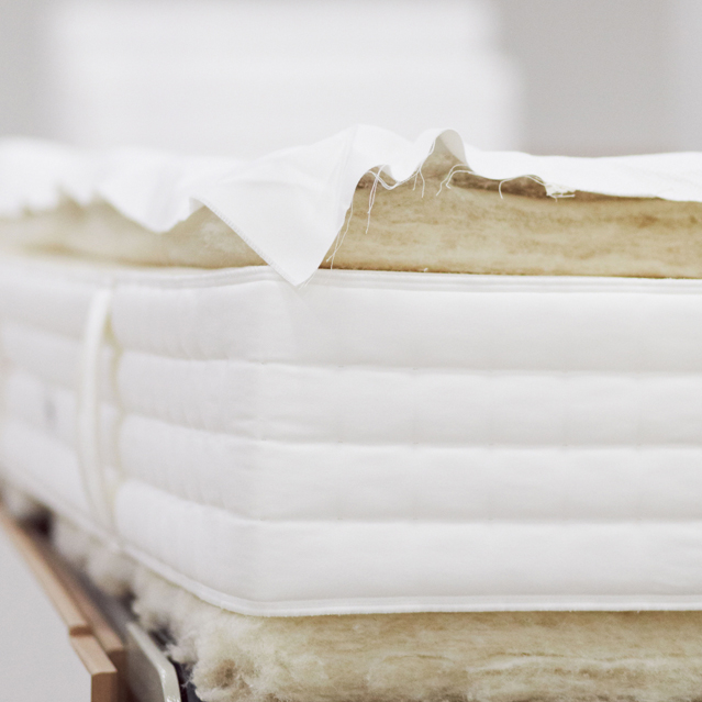 Obermatratzen-Produktion-Polstermaterialien